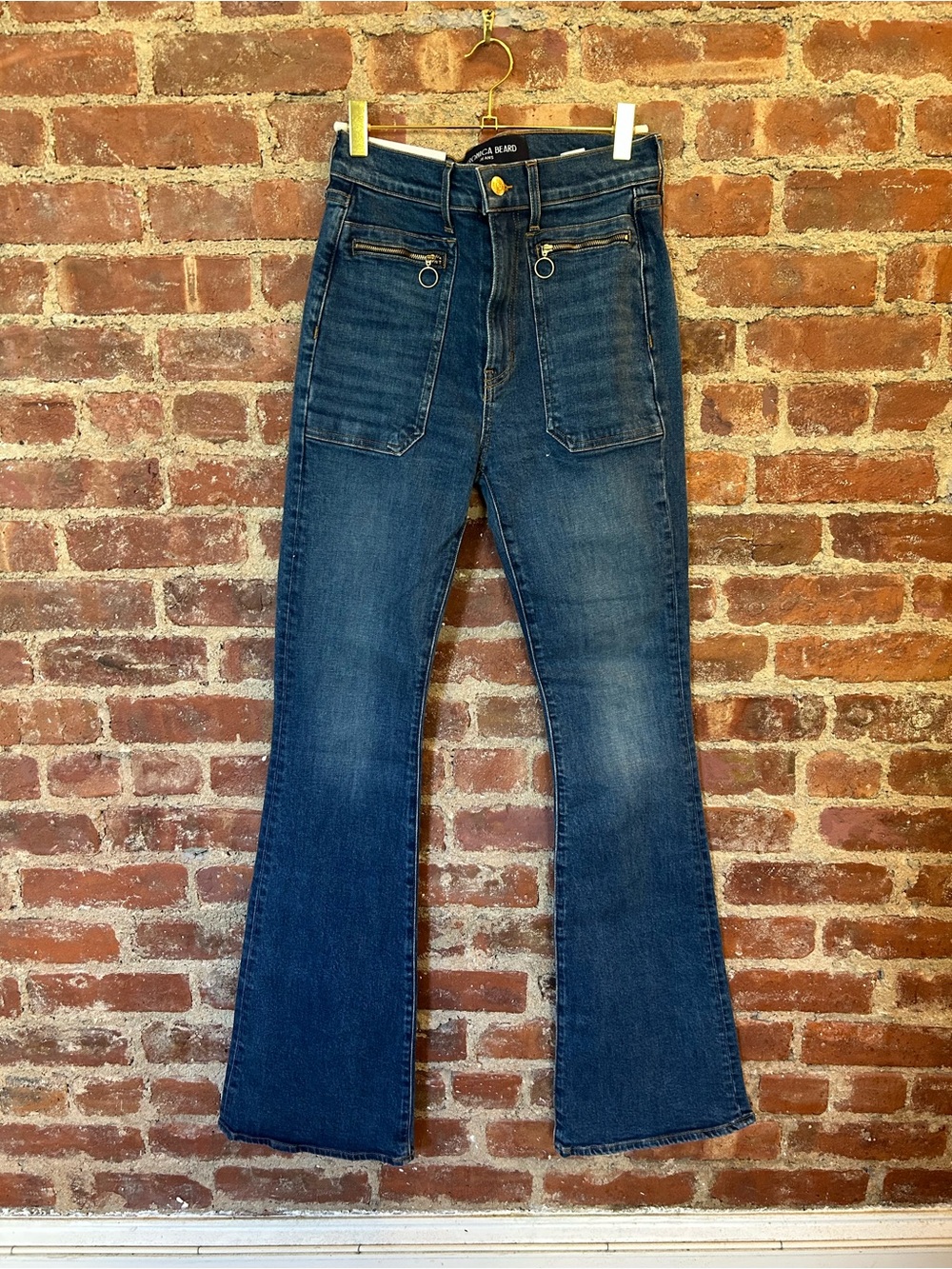 Veronica Beard High-Waist Dark Blue Flared Women’s Jeans